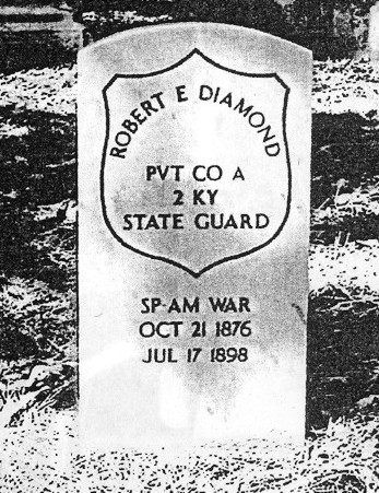 Private Robert Edward Diamond's headstone